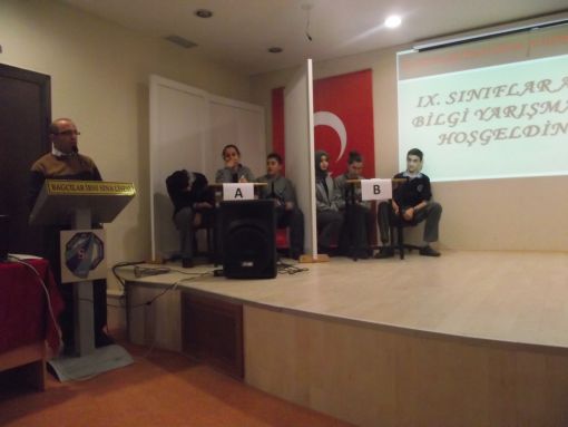 İSTANBUL ;Bağcılar İbni Sina Anadolu Lisesi 9.Sınıflar arası Bilgi Yarışması / 22 Ocak 2014 Çarş. 13:00 